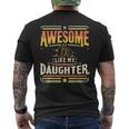 Awesome Like My Daughter Vintage Matching Father Daughter Men's T-shirt Back Print