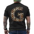 Awesome Letter G Initial Name Leopard Cheetah Print Men's T-shirt Back Print