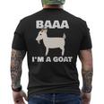 Baa I'm A Goat Costume Animal Goat Men's T-shirt Back Print
