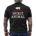 Bacon Is My Spirit Animal Food Meat Saying Men's T-shirt Back Print