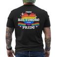 From Baltimore With Pride Lgbtq Gay Lgbt Homosexual Men's T-shirt Back Print