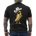 Banana Cowboy Cowgirl Country Western Novelty Banana Men's T-shirt Back Print