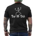 Bar 10 Duh Skeleton Bartender Tapster Bartending Bar Pub Men's T-shirt Back Print