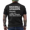 Baseball Grandpa Definition Men's T-shirt Back Print