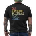 Basketball Coach Dad Sport Mens Back Print T-shirt
