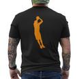 Basketball Jumpshot Graphic Gym Workout Mens Back Print T-shirt