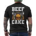 Beefcake Burger For Muscle And Gym Burger Lovers Men's T-shirt Back Print