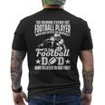 Behind Every Football Player Is A Football Dad Game Day Top Mens Back Print T-shirt