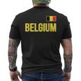 Belgium Belgian Flag Belgie Souvenir Love Men's T-shirt Back Print