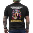 Bernedoodle Dog Breed Pet Never Underestimate A Old Man Men's T-shirt Back Print