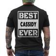 Best Cassidy Ever Custom Family Name Men's T-shirt Back Print