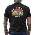 Best Cat Dad Ever Retro Kitten Cat Dad T-Shirt mit Rückendruck