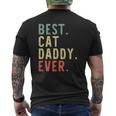 Best Cat Daddy Ever Cool Vintage Mens Back Print T-shirt