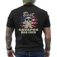 Best Cavapoo Dad Ever Independence Day Vintage Mens Back Print T-shirt