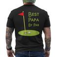 Best Dad By Paratertagsgeschenk Für Papa-Golfer T-Shirt mit Rückendruck