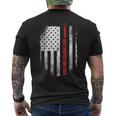 Best Dentist Dad Ever American Flag Fathers Day Men's T-shirt Back Print