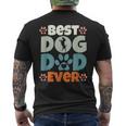 Best Dog Dad Ever Fathers Day Present Dog Loving Dad Men's T-shirt Back Print