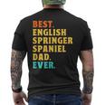 Best English Springer Spaniel Dad Ever Dog Dad Fathers Day Men's T-shirt Back Print