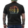 Best Papa By Par Father's Day Golf Grandpa Mens Back Print T-shirt