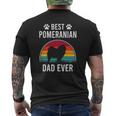 Best Pomeranian Dad Ever Dog Lover Mens Back Print T-shirt