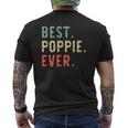 Best Poppie Ever Cool Vintage Father's Day Mens Back Print T-shirt