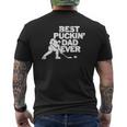 Best Puckin's Dad Ever Cool Ice Hockey For Father Mens Back Print T-shirt