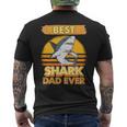 Best Shark Dad Ever Hai Papaatertag Haie T-Shirt mit Rückendruck