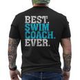 Best Swim Coach Ever Swim Coach Men's T-shirt Back Print