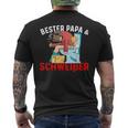 Bester Papa & Schweißer T-Shirt mit Rückendruck