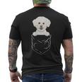 Bichons Frisés Avec Inscription Dog In Pocket T-shirt imprimé au dos