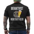 Bieraktivist Hebi Statt Klebi T-Shirt mit Rückendruck