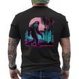 Bigfoot Sasquatch Cool Yeti Vaporwave Men's T-shirt Back Print
