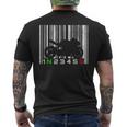 Biker Moto Gp Vintage Barcode Motorcycle S T-Shirt mit Rückendruck