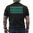 Binary Dad For Dad Dad In Binary Code Men's T-shirt Back Print