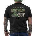 Birthday Boy Army Soldier Birthday Military Themed Camo Men's T-shirt Back Print