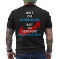 Bist Du Unbequem Bist Du Gesicher T-Shirt mit Rückendruck