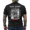 Black Cowboy Isom Dart African American Black Cowboy History Men's T-shirt Back Print