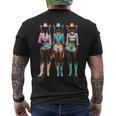 Black Cowgirl Melanin Rodeo Texas Black History Men's T-shirt Back Print