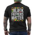 Black Fathers Matter Men Dad History Month Father's Day Mens Back Print T-shirt