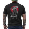 Black Swordsman Sumi E Men's T-shirt Back Print