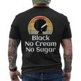 Black History Month Black No Cream No Sugar Men's T-shirt Back Print