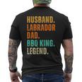 Black Yellow Chocolate Fox Red Silver Lab Dad And Bbq King Men's T-shirt Back Print