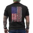 Blacksmith Dad Just A Regular Dad But A Real Legend Us Flag Men's T-shirt Back Print