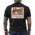 Bleached Peace Love Hope N Dating Violence Awareness Men's T-shirt Back Print