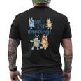 Bluey-Dad-Can't-Stop-Dancing-For-Father-Day Mens Back Print T-shirt