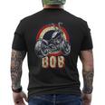 Bob The Bobber Customized Chop Motorcycle Bikers Vintage Men's T-shirt Back Print