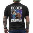 Bober Kurwa Flannelette Meme Galaxy Universe T-Shirt mit Rückendruck