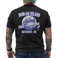 Boblo Island Vintage Look Detroit Michigan Men's T-shirt Back Print