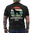 Boston Terrier Papa I Retro Boston Terrier T-Shirt mit Rückendruck