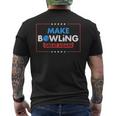 Make Bowling Great Again Witty Team Leader Bowler Men's T-shirt Back Print